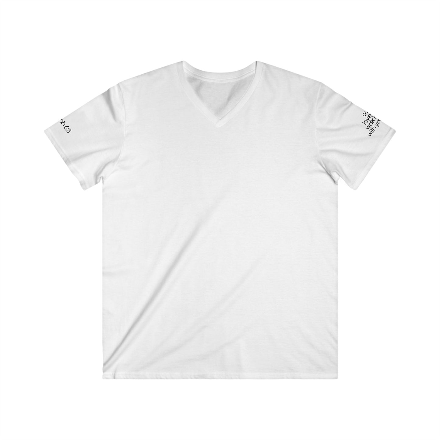 Micah 6:8 Walk Humbly Men's Fitted V-Neck