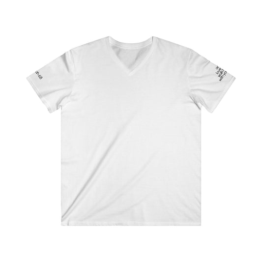 Micah 6:8 Walk Humbly Men's Fitted V-Neck
