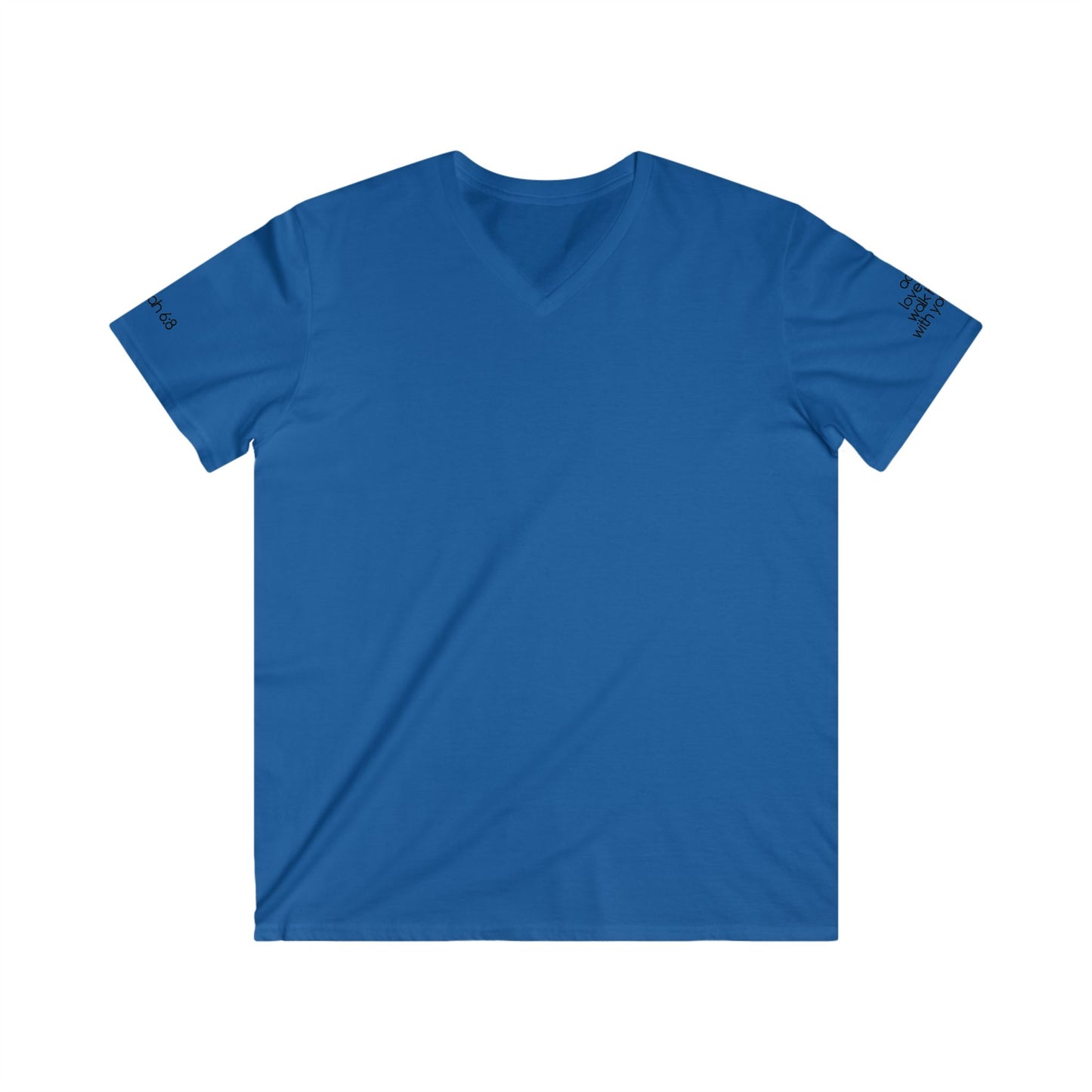 Micah 6:8 Walk Humbly Men's Fitted V-Neck