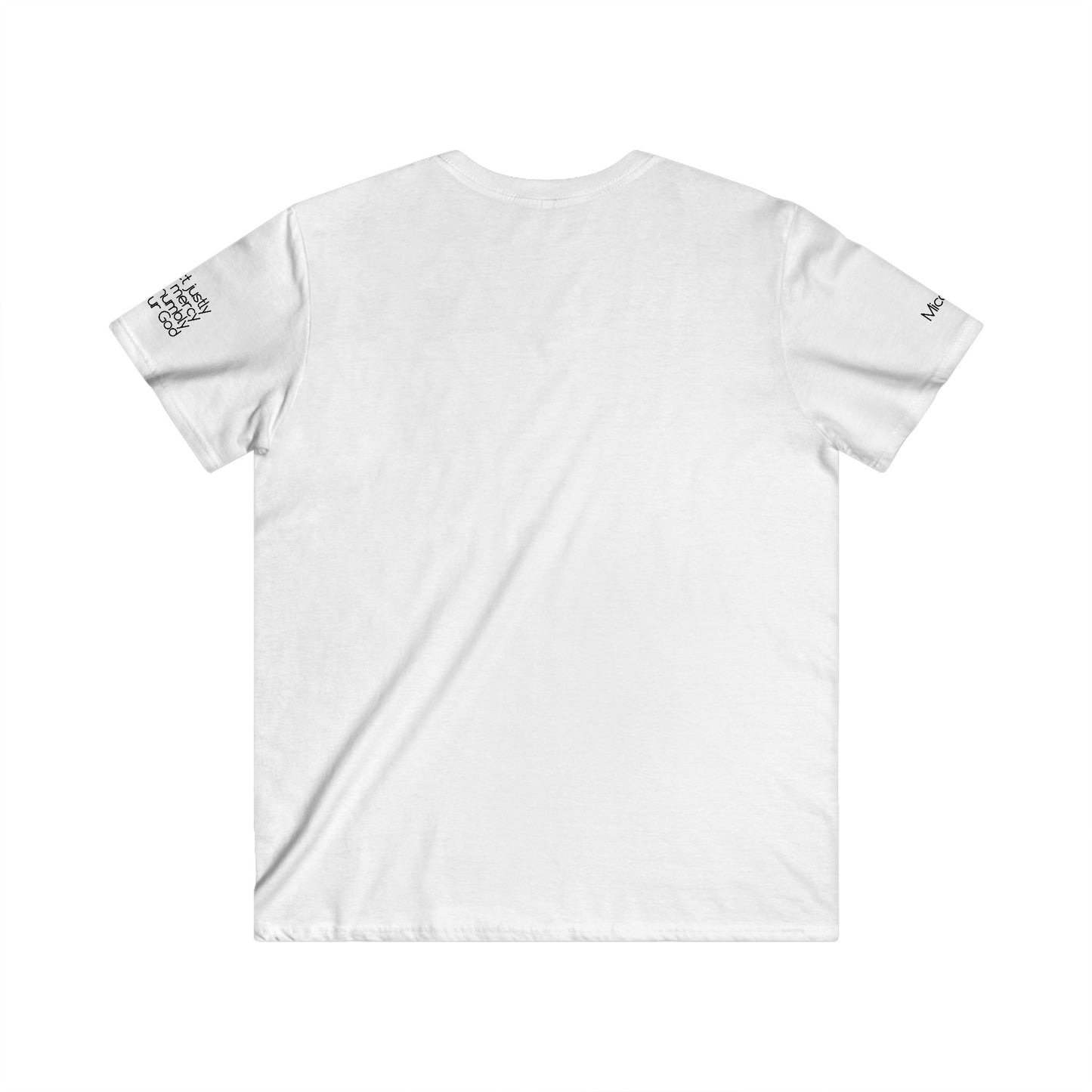 Micah 6:8 Walk Humbly Men's Fitted V-Neck