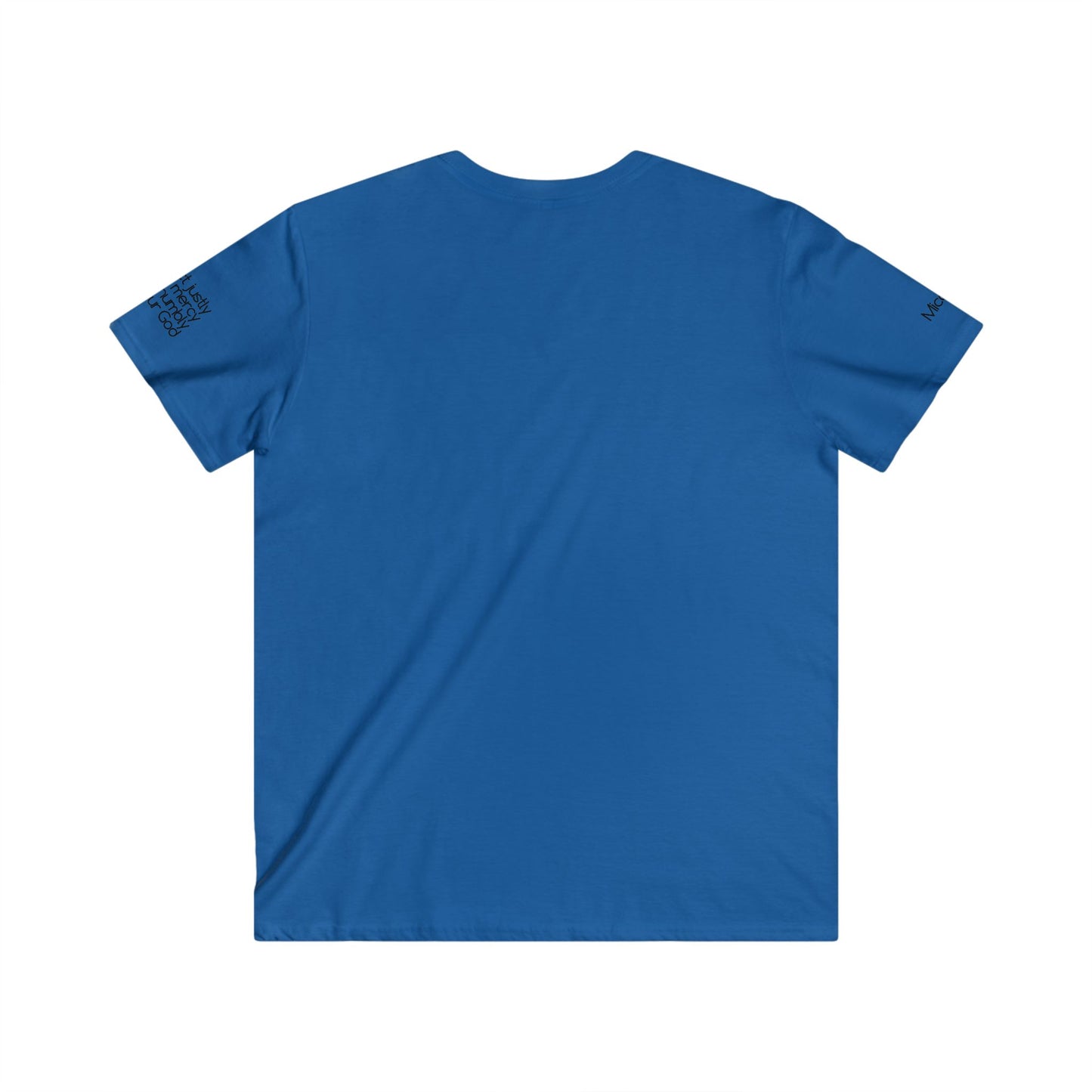 Micah 6:8 Walk Humbly Men's Fitted V-Neck